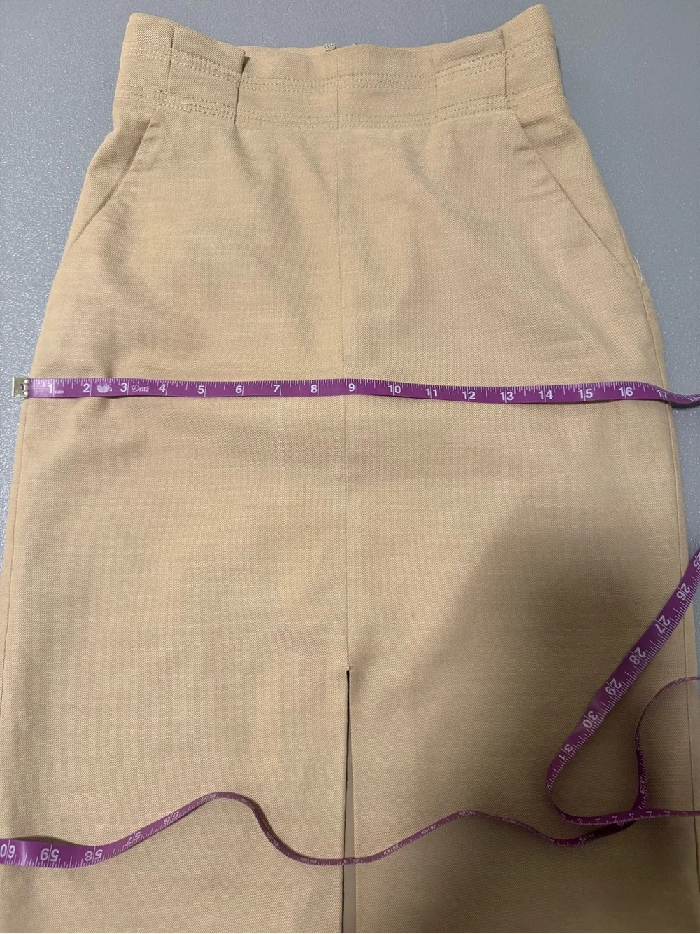Ann Taylor Tan Pencil Skirt Size 00 - Picture 5 of 8